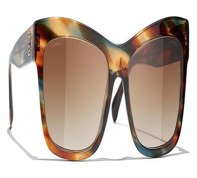 Rechteckige Sonnenbrille