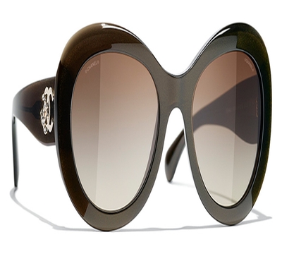 Ovale Sonnenbrille