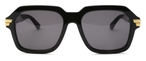 Pilotförmige Bottega Veneta Sonnenbrille (schwarz) BV1123S 001