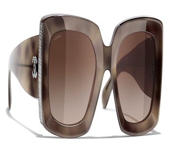 Rechteckige Sonnenbrille
