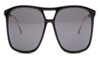 Trapezförmige Gucci Sonnenbrille (schwarz) 1270S 001