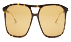 Trapezförmige Gucci Sonnenbrille (havanna) GG1270S 002