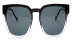 Trapezförmige Mini Eyewear Sonnenbrille (schwarz, transparent) 746014 10