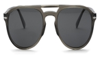 Pilotförmige Persol Sonnenbrille (grau) PO3235S 110348