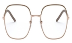 Rechteckige Prada Brille (goldfarben) PR 56WV 02H1O1