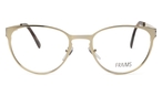 Katzenaugenförmige Fraims Brille (gold) 03-15050 01