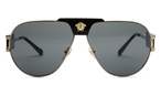 Pilotenstil Sonnenbrille Versache goldfarben schwarz VE2252 1002 87